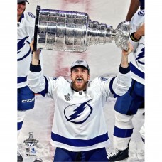Unsigned Tampa Bay Lightning Erik Cernak Fanatics Authentic 2020 Stanley Cup Champions Raising Cup Photo