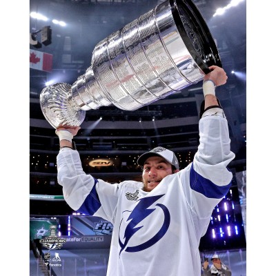 Unsigned Tampa Bay Lightning Anthony Cirelli Fanatics Authentic 2020 Stanley Cup Champions Raising Cup Photograph