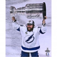 Autographed Tampa Bay Lightning Nikita Kucherov Fanatics Authentic 16 x 20 2020 Stanley Cup Champions Raising Cup Photograph