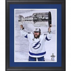 Autographed Tampa Bay Lightning Nikita Kucherov Fanatics Authentic Framed 16 x 20 2020 Stanley Cup Champions Raising Cup Photograph