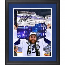 Autographed Tampa Bay Lightning Victor Hedman Fanatics Authentic Framed 16 x 20 2020 Stanley Cup Champions Raising Cup Photograph