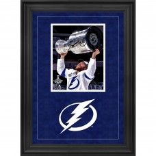 Autographed Tampa Bay Lightning Brayden Point Fanatics Authentic Deluxe Framed 8 x 10 2020 Stanley Cup Champions Raising Cup Photograph