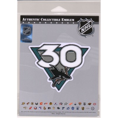 Патч San Jose Sharks Fanatics Authentic Unsigned 2020-21 30th Anniversary Season National Emblem