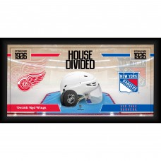 Detroit Red Wings vs. New York Rangers Framed 10 x 20 House Divided Hockey Collage Detroit Red Wings vs. New York Rangers Framed 10 x 20 House Divided Hockey Collage