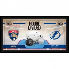Florida Panthers vs. Tampa Bay Lightning Framed 10 x 20 House Divided Hockey Collage