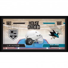 Los Angeles Kings vs. San Jose Sharks Framed 10 x 20 House Divided Hockey Collage Los Angeles Kings vs. San Jose Sharks Framed 10 x 20 House Divided Hockey Collage