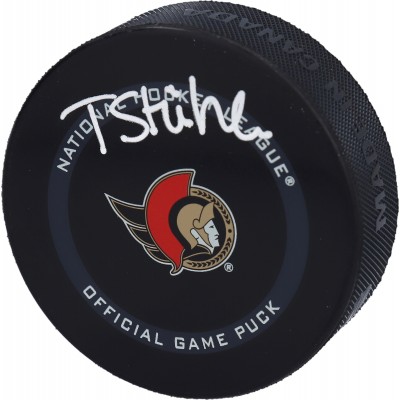 Шайба с автографом Tim Stutzle Ottawa Senators Fanatics Authentic Official