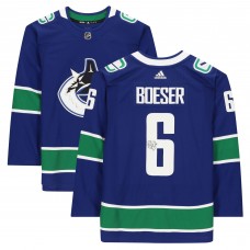 Autographed Vancouver Canucks Brock Boeser Fanatics Authentic 2019 Model Blue Adidas Authentic Jersey