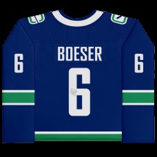 Autographed Vancouver Canucks Brock Boeser Fanatics Authentic 2019 Model Blue Adidas Authentic Jersey