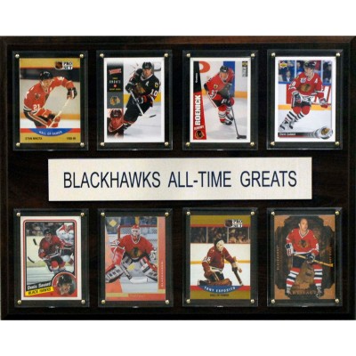 Chicago Blackhawks 12 x 15 All-Time Greats Plaque