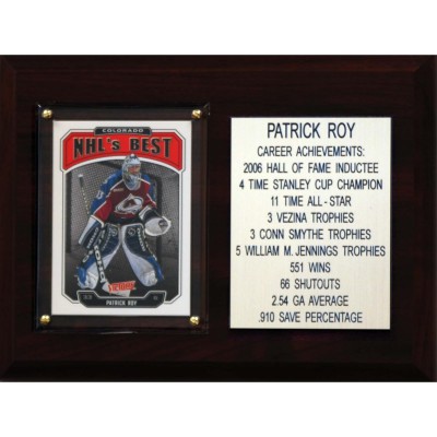 Colorado Avalanche Patrick Roy 6 x 8 Plaque