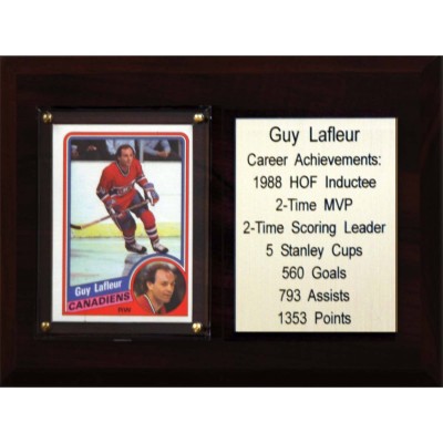 Montreal Canadiens Guy Lafleur 6 x 8 Plaque