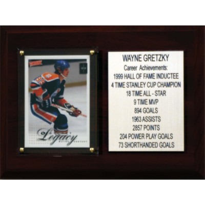 Edmonton Oilers Wayne Gretzky 6 x 8 Plaque