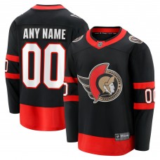 Ottawa Senators 2020/21 Home Custom Breakaway Jersey - Black