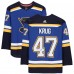 Autographed St. Louis Blues Torey Krug Fanatics Authentic Blue Adidas Authentic Jersey