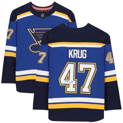 Autographed St. Louis Blues Torey Krug Fanatics Authentic Blue Fanatics Breakaway Jersey