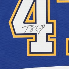Autographed St. Louis Blues Torey Krug Fanatics Authentic Blue Fanatics Breakaway Jersey