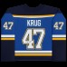 Autographed St. Louis Blues Torey Krug Fanatics Authentic Blue Fanatics Breakaway Jersey