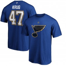 Футболка Torey Krug St. Louis Blues Authentic Stack - Blue