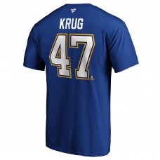 Футболка Torey Krug St. Louis Blues Authentic Stack - Blue