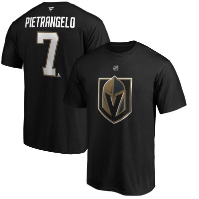 Футболка Alex Pietrangelo Vegas Golden Knights Authentic Stack - Black