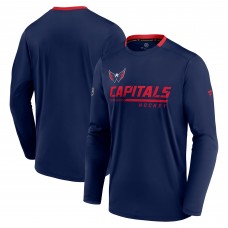 Футболка с длинным рукавом Washington Capitals Fanatics Authentic Pro Locker Room - Navy