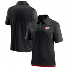 Detroit Red Wings Authentic Pro Locker Room Team Polo - Black