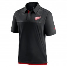 Detroit Red Wings Authentic Pro Locker Room Team Polo - Black