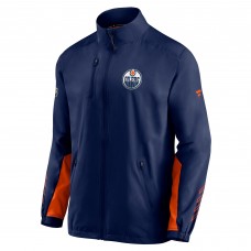 Edmonton Oilers Authentic Pro Locker Room Rinkside Full-Zip Jacket - Navy