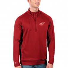 Detroit Red Wings Antigua Generation Quarter-Zip Pullover Jacket - Red