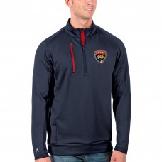 Florida Panthers Antigua Generation Quarter-Zip Pullover Jacket - Navy/Red