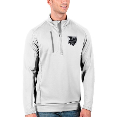 Los Angeles Kings Antigua Generation Quarter-Zip Pullover Jacket - White/Silver - оригинальная атрибутика Лос-Анджелес Кингз