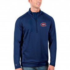 Montreal Canadiens Antigua Generation Quarter-Zip Pullover Jacket - Royal