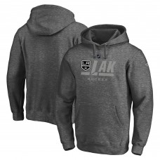 Los Angeles Kings Authentic Pro Secondary Logo Pullover Hoodie - Heathered Charcoal