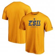 Футболка St. Louis Blues Authentic Pro Core Secondary Logo - Gold
