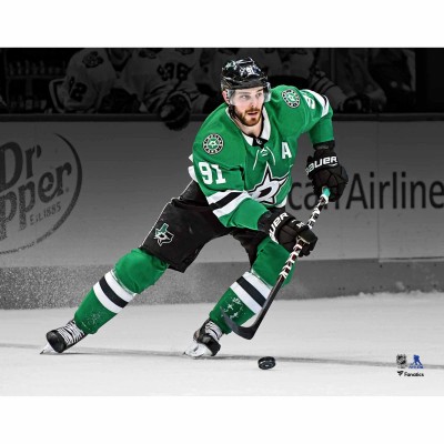 Unsigned Dallas Stars Tyler Seguin Fanatics Authentic Green Jersey Skating Spotlight Photograph