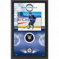 Autographed Winnipeg Jets Mark Scheifele Fanatics Authentic Framed Hockey Puck Shadowbox with Official Game Puck