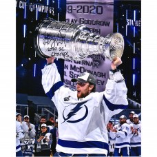 Autographed Tampa Bay Lightning Andrei Vasilevskiy Fanatics Authentic 16 x 20 Raising Cup Photograph with 2020 SC Champs Inscription