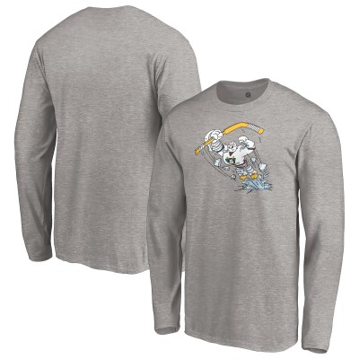 Футболка с длинным рукавом Anaheim Ducks Special Edition Primary Logo - Heather Gray