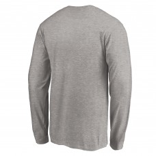 Футболка с длинным рукавом Carolina Hurricanes Heather Gray Special Edition Primary Logo