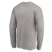 Футболка с длинным рукавом Carolina Hurricanes Heather Gray Special Edition Primary Logo