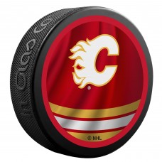 Шайба Calgary Flames Fanatics Authentic Unsigned Inglasco Reverse Retro Logo Hockey
