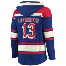 Alexis Lafreniere New York Rangers 47 Player Name & Number Lacer Pullover Hoodie - Blue