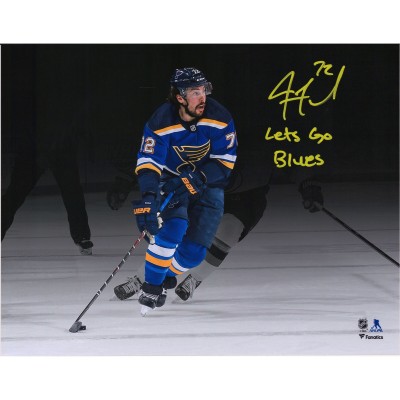 Autographed St. Louis Blues Justin Faulk Fanatics Authentic 11 x 14 Spotlight Photograph with Lets Go Blues Inscription - Limited Edition of 20