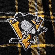 Штаны Pittsburgh Penguins Concepts Sport Black/Gold Ultimate Plaid Flannel