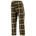 Штаны Pittsburgh Penguins Concepts Sport Black/Gold Ultimate Plaid Flannel
