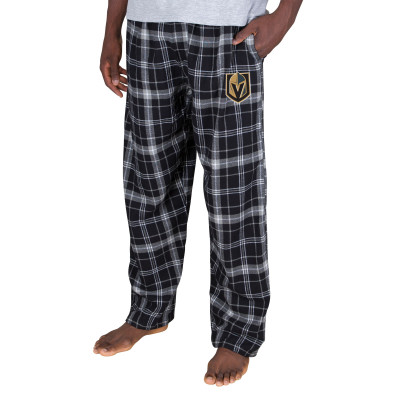 Штаны Vegas Golden Knights Concepts Sport Black/Gray Ultimate Plaid Flannel