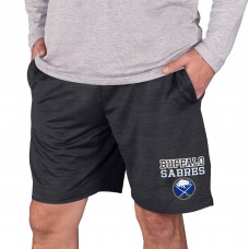 Buffalo Sabres Concepts Sport Bullseye Knit Jam Shorts - Charcoal
