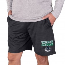 Vancouver Canucks Concepts Sport Bullseye Knit Jam Shorts - Charcoal