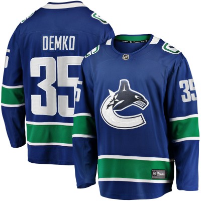 Игровая джерси Thatcher Demko Vancouver Canucks Home Breakaway - Blue